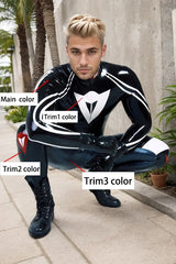Man Latex Catsuits MotoGP Biker Version 20