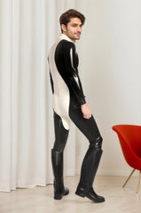 Men Latex Catsuits penguin Back Zipper