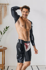 Men Long Sleeved Bolero and Short Chaps Set