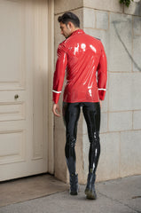 Men Latex Jackets & Coats Bandleader Tunic Red Gentleman¡¯s Military Bandleader